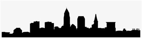 Cleveland Skyline Silhouette Vector at Vectorified.com | Collection of ...