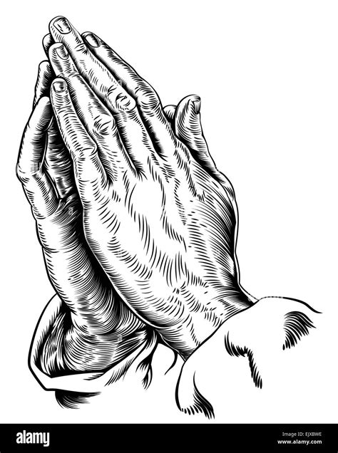 Praying Hands Clipart Black And White