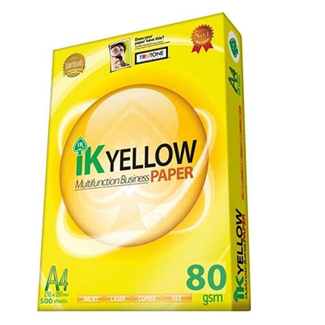 Ofiskita | IK Yellow A4 Paper 80gsm 500 Sheets