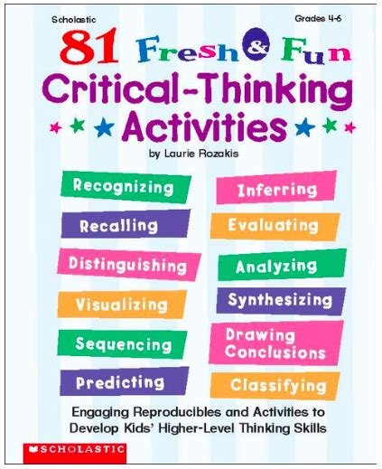 FREE- 81 Critical-Thinking Activities by Scholastic | Critical thinking ...