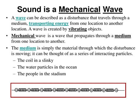 PPT - Lesson 1: The Nature of a Sound Wave Sound is a Mechanical Wave ...