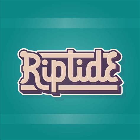 Having fun with "Riptide" #riptide #monoline #lettering #handlettering ...