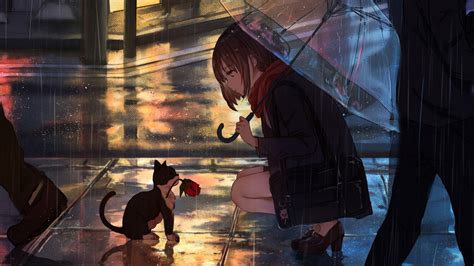 400+ Wallpaper Anime Girl Rain Picture - MyWeb