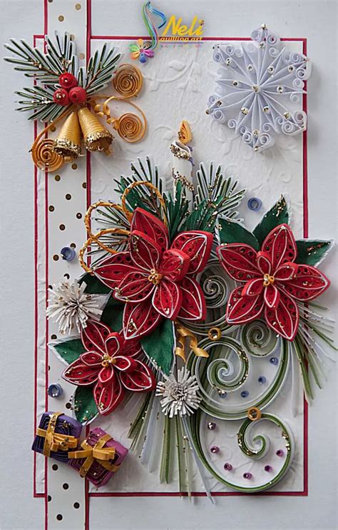 30+ Lovely Christmas Paper Quilling Cards | Decor Home Ideas