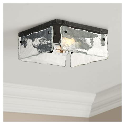 360 Lighting Modern Ceiling Light Flush Mount Fixture Washed Black 11 3 ...