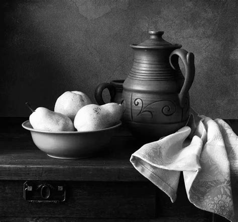 Black and White Still Life Fruit