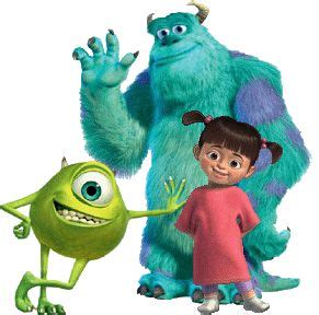 Monsters Inc. Sully, Mike, and Boo