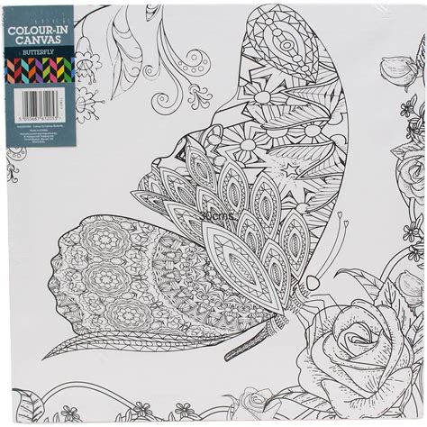 Hobbycraft Colour-In Canvas Assorted Designs Painting Colouring Craft ...