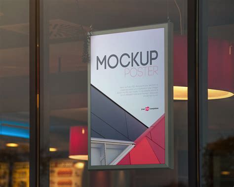 Realistic Poster Mockup PSD 01 - Free Mockup World