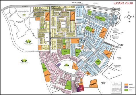 Vasant Vihar MAP - Property in South Delhi : Buy Sell Properties, Flats ...