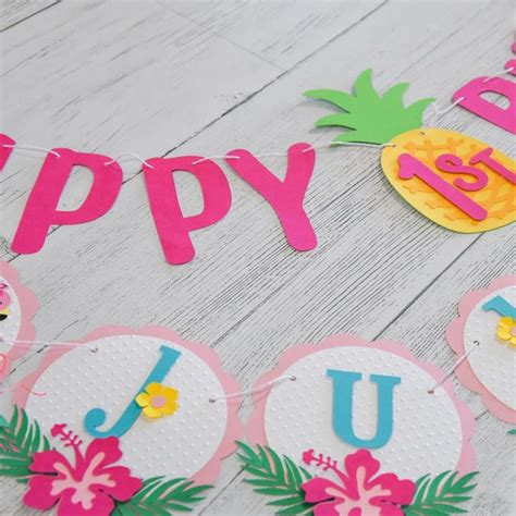 Hawaiian Birthday Banner - Etsy