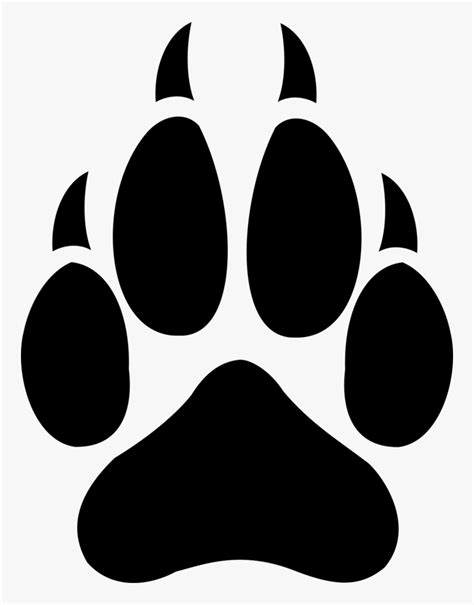 Paw Print Png Wolf - Wolf Paw Print, Transparent Png - kindpng