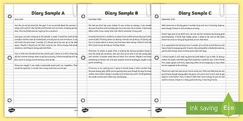 Diary Entry Examples | How to Write a Diary Entry | Twinkl