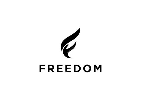 Premium Vector | Freedom logo design vector illustration