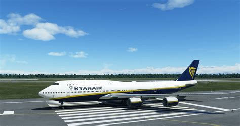 Boeing 747-8i Ryanair 4K [No mirroring] v1.0 - MSFS 2020 Liveries Mod