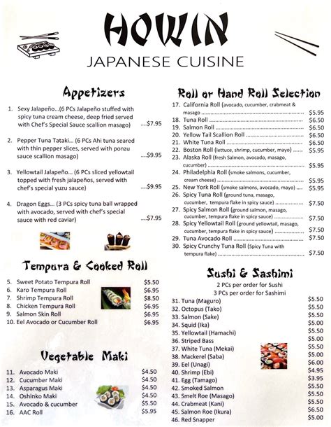 Menu at Golden Chopsticks restaurant, Wheeling