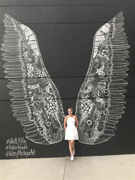 Angel Wings Mural in the Gulch in Nashville, Tennessee #thegulch # ...