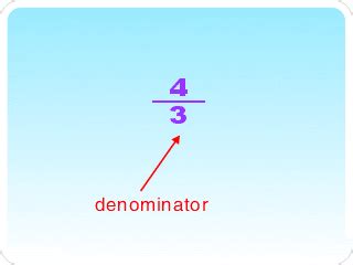 denominator