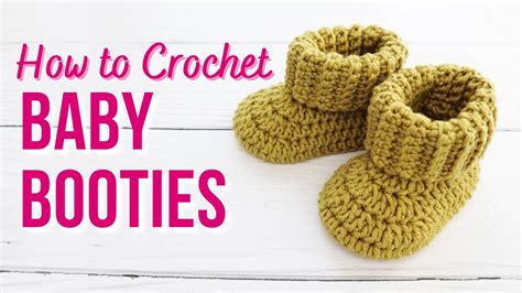 How to Crochet Baby Booties | New & Improved | Beginner Friendly - YouTube