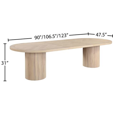 Modern Dining Table Oak - Natural 🔍 Find Dining Room, Dining Tables ...