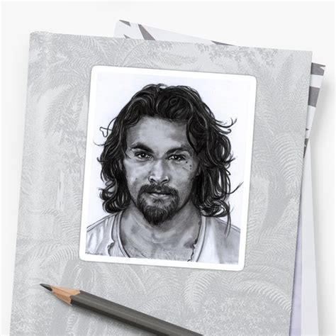 "Jason Momoa" Sticker by KaterinaK | Redbubble