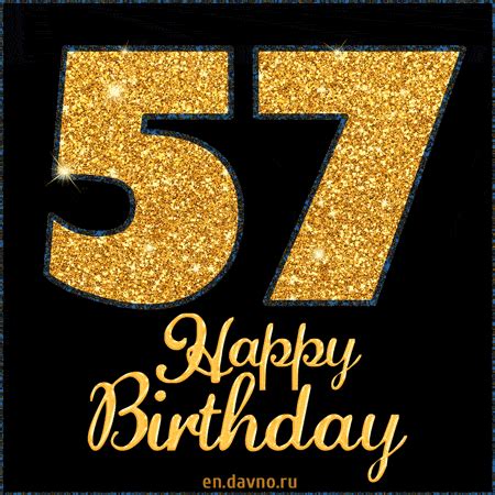 Happy 57th Birthday GIF | Funimada.com