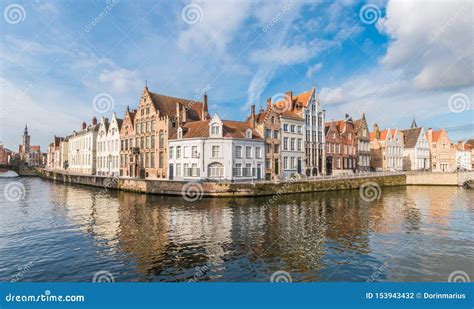 Medieval Buildings in Bruges Stock Photo - Image of dusk, monument ...