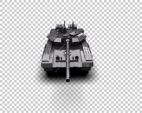 Premium PSD | Armored tank building isolated on background 3d rendering ...