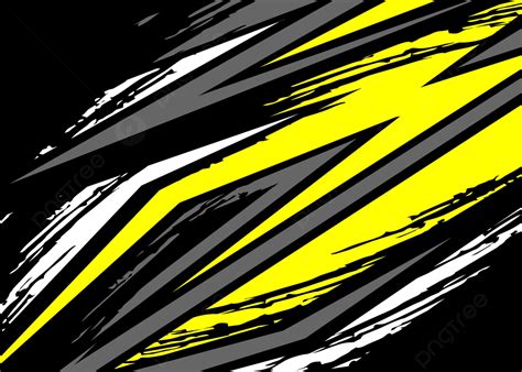 Racing Stripes With Black White Grey Yellow And Red Background Free Vector, Abstract, Jersey ...