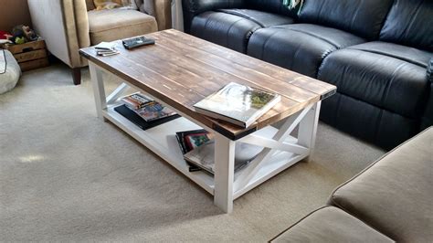 Custom Rustic Farmhouse Coffee Table - Etsy