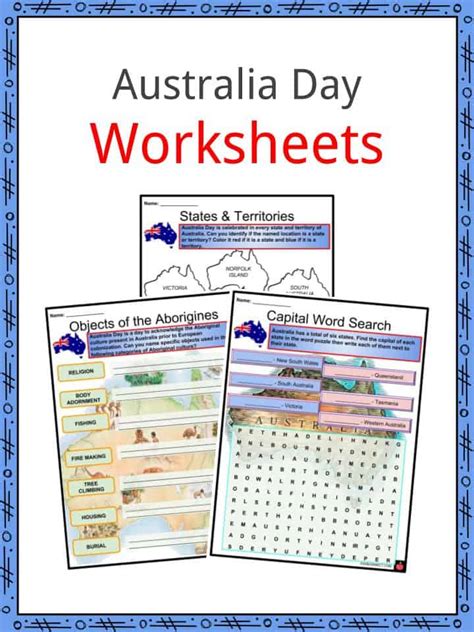 Australia Day Facts, Worksheets, Events, History & Mourning For Kids