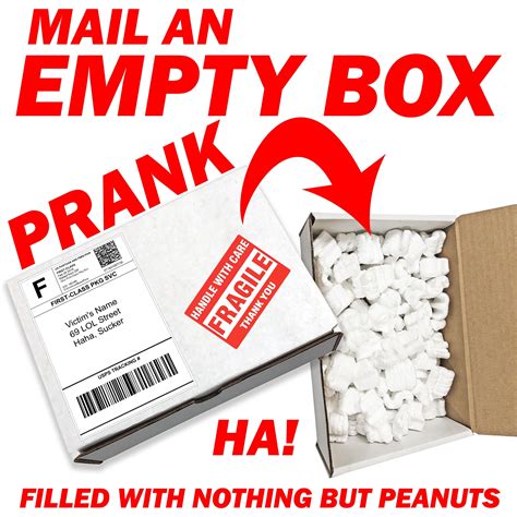 Empty Box Prank Mail Prank Box Gag Gift Full of Nothing but | Etsy