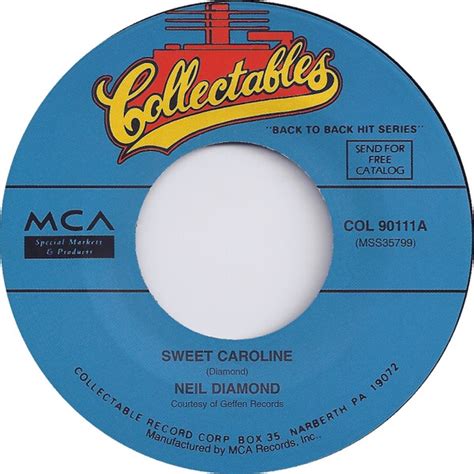 Neil Diamond – Sweet Caroline (Vinyl) - Discogs