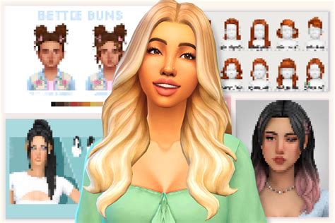 Sims 4 Cc Hair Maxis Match Female Sims 4 - Infoupdate.org