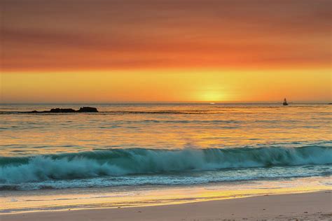 Sunset at Carmel Beach Photograph by Javier Flores - Fine Art America