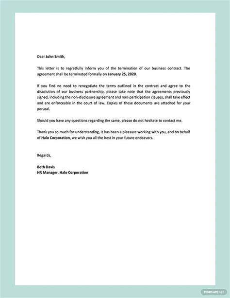 Termination Letter Template Shrm - Infoupdate.org