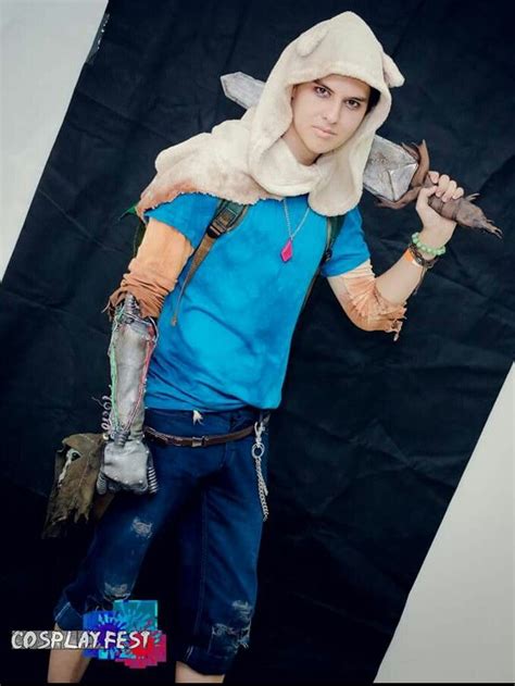 Finn costume cosplay adventure time litch apocalypse diy