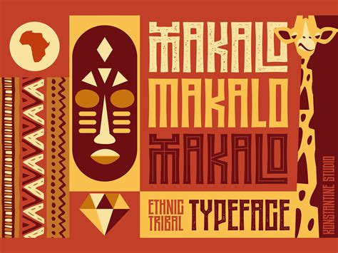 MAKALO - Ethnic Tribal Fonts by Konstantine Studio on Dribbble