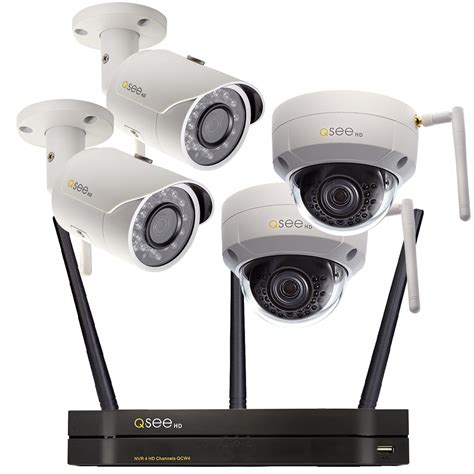 Q-See Wireless Home Security Camera System, 2 Bullet and 2 Dome 3MP ...