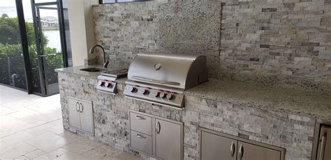 Natural "Stacked Stone" Selection - Custom Outdoor Kitchen - Elegant ...