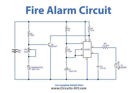 Fire Alarm Sensor Circuit Diagram