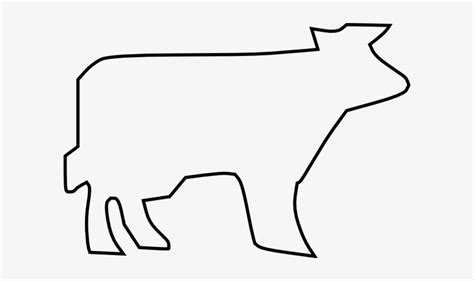 Cow Outline Clip Art - Cow Outline Clipart Transparent PNG - 600x407 ...