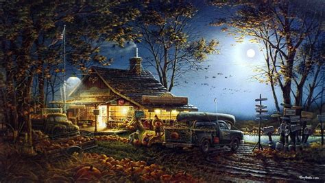 Terry Redlin Autumn Traditions Art Print 32 X 18.5 Signed and Numbered ...