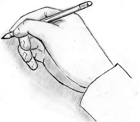 Hand Holding A Pencil by JurrellGraham on DeviantArt