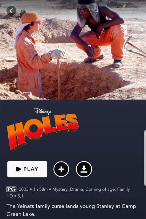 Holes now available in US : r/DisneyPlus