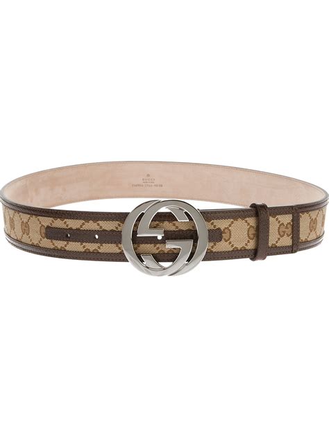 Lyst - Gucci Logo Belt in Brown for Men