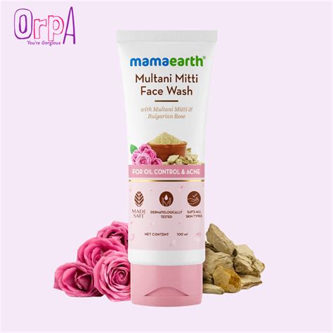 Mamaearth Multani Mitti Face Wash - 100ml - Orpa