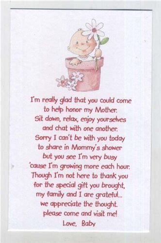 Baby Shower Poems For Girls