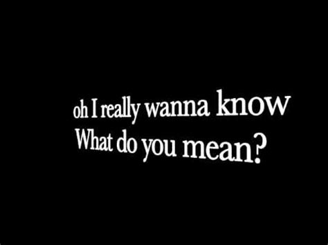 What do you mean? lyrics - YouTube