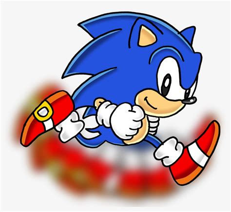 Classic Sonic - Running - Classic Sonic Running Fast PNG Image ...